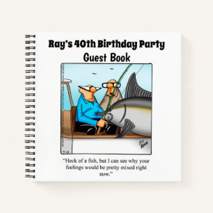 Hilarious Birthday Party Guestbook Notebook