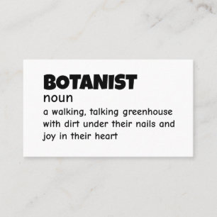 Hilarious Botanist Meaning Card