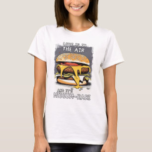 Hilarious BURGER Quote Vintage Retro Illustration T-Shirt
