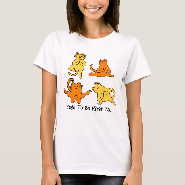 Hilarious Cat Yoga Pun Tee - Meow-ga Master Shirt (Front)