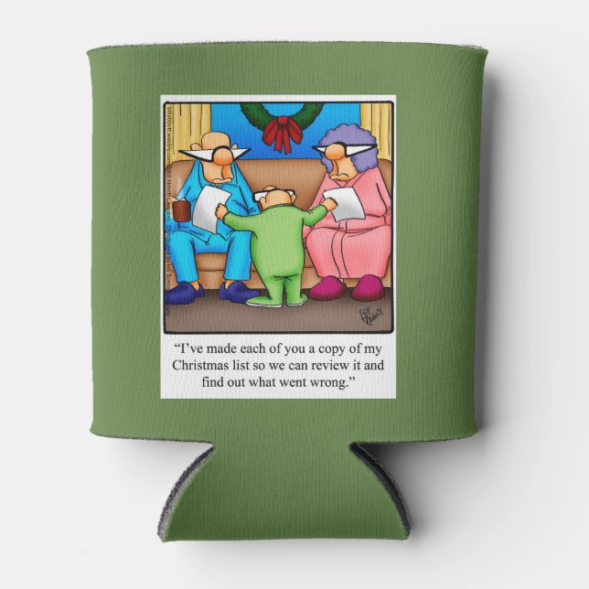 Hilarious Christmas Humour Can Cooler Gift (Front)