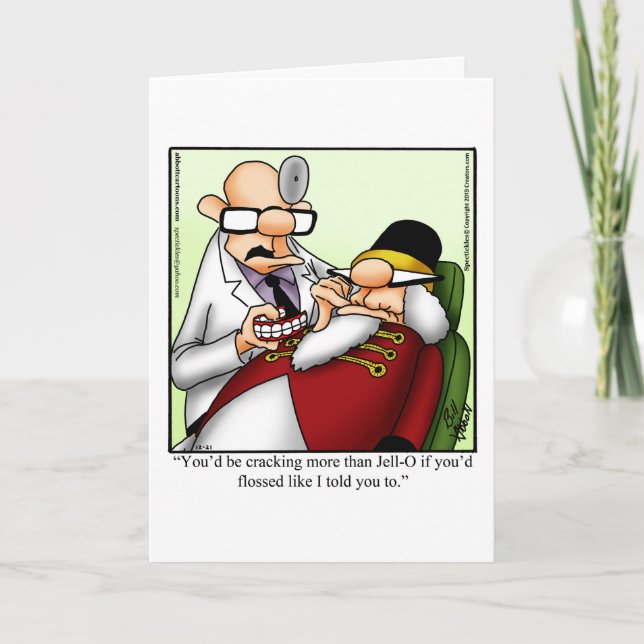 Hilarious Christmas Humour Greeting Card (Front)