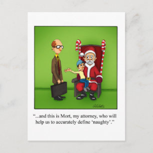 Hilarious Christmas Humour Postcard