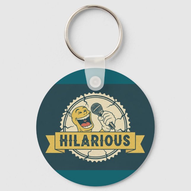 Hilarious Comedy Key Ring (Front)