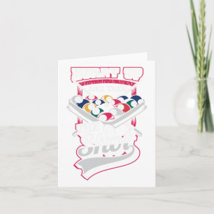Hilarious Design For Snooker And 8 Ll Pool Fans Card