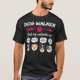 Hilarious Dog Walker Gifts Pups Funny Dog Walking T-Shirt