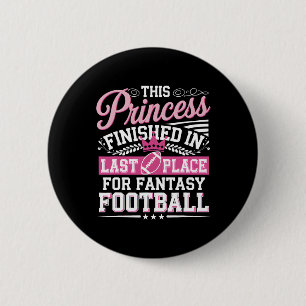 Hilarious Fantasy Football Loser Punishment  6 Cm Round Badge