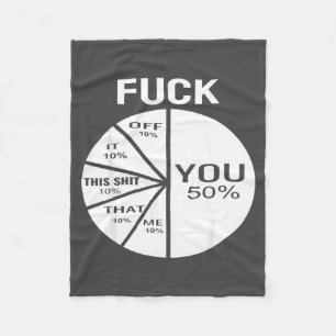Hilarious For Cuss Word E Chart For Serial Swearer Fleece Blanket