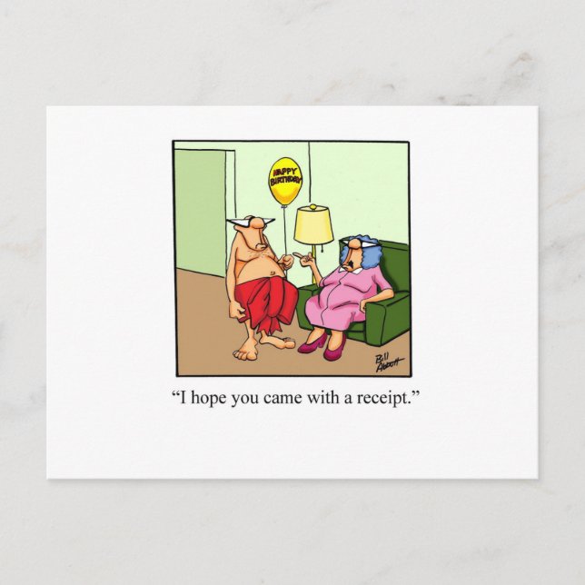 Hilarious Gift of Love! Postcard (Front)