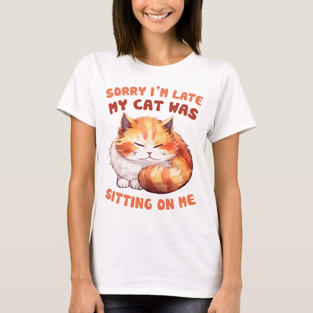 Hilarious Ginger Cat Pun T-Shirt (Front)
