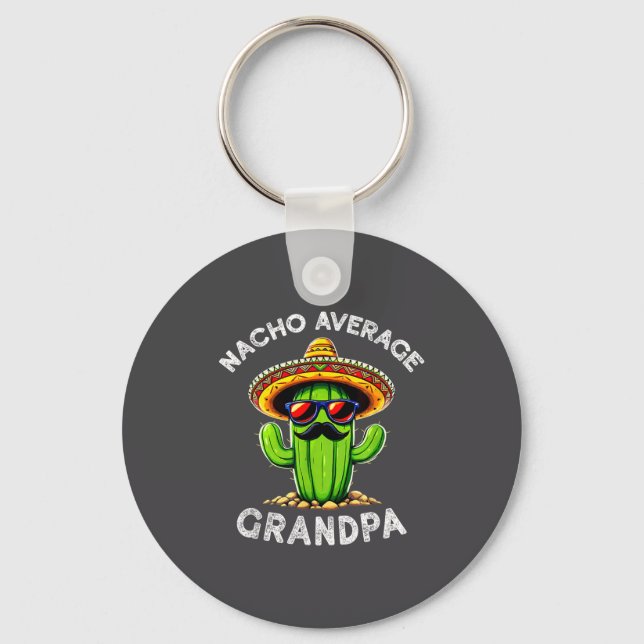 Hilarious Grandpa Fun Saying _ Funny Old Man Old M Key Ring (Front)