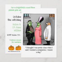 Hilarious Halloween Party Invitations