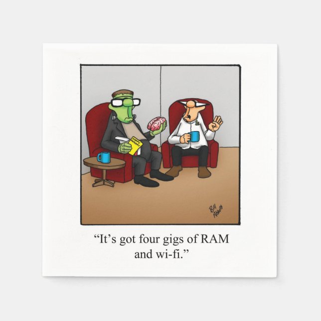 Hilarious Halloween Party Napkins  (Front)