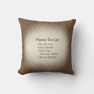 Hilarious Honey Do, Honey Does Add Text Cushion