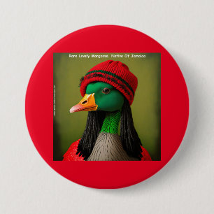 Hilarious Jamaican Reggae Mongoose Canada Goose 7.5 Cm Round Badge