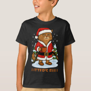 Hilarious Litter’s Full Funny Coffee Cat Lovers Ch T-Shirt