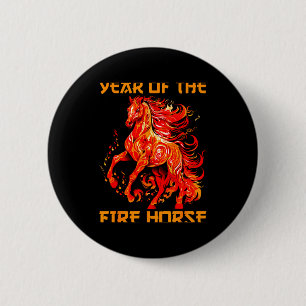 Hilarious lunar horse fire year yea new chinese ha 6 cm round badge