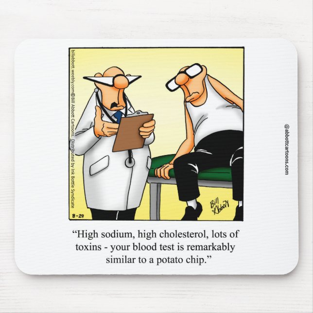 Hilarious Medical Humour Mouse Pad (Front)