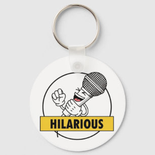Hilarious Mic Drop Key Ring