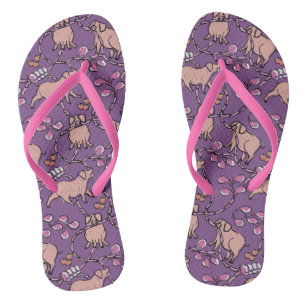 Hilarious pattern Chinese Pig Year Choose Colour W Jandals
