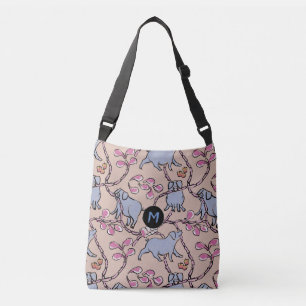 Hilarious pattern Chinese Pig Year Monogram Bag