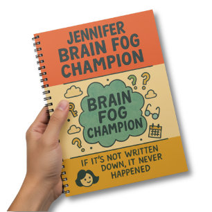 Hilarious Perimenopause Brain Fog Champion Notebook