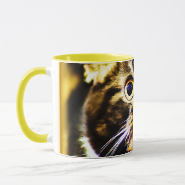 Hilarious Photo of a Funny Cat. Buy Now Mug (Left)