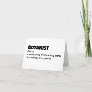 Hilarious Plant Scientist Definition Thank You Card
