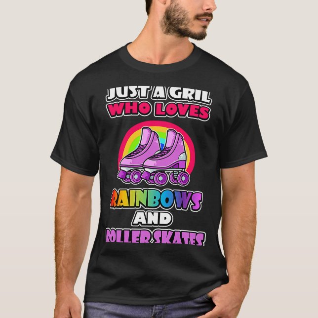 Hilarious Roller skate rainbow Meme for a roller s T-Shirt (Front)