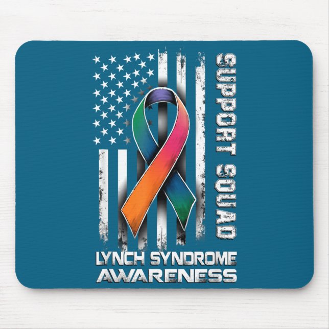 Hilarious Support Lynch Syndrome Squad Awareness Mouse Pad (Front)