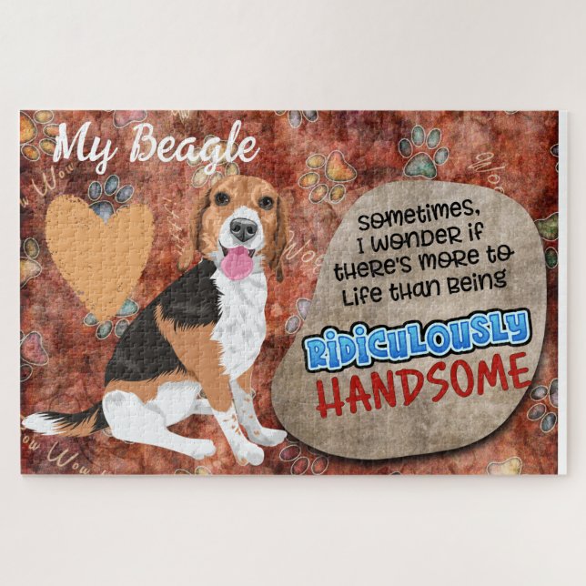 Hilarious thought from your Beagle Jigsaw Puzzle (Horizontal)