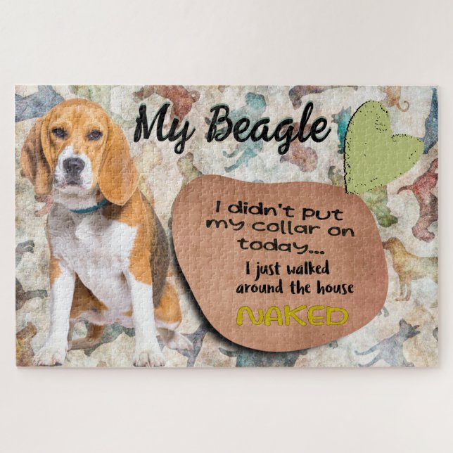 Hilarious thought from your Beagle Jigsaw Puzzle (Horizontal)