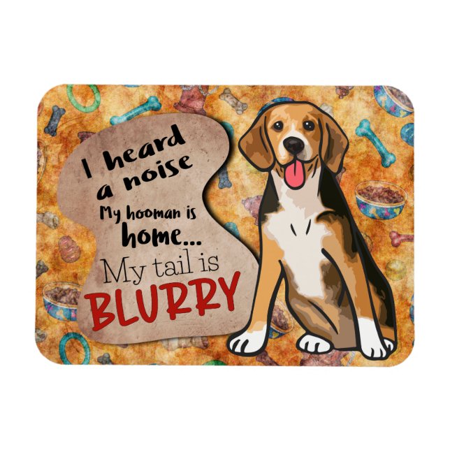 Hilarious thoughts of my Beagle Magnet (Horizontal)