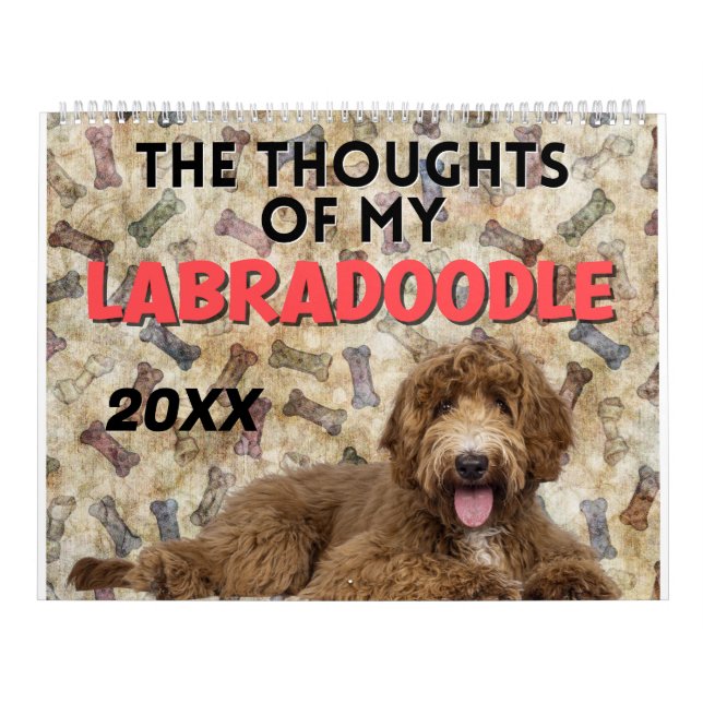 Hilarious Thoughts of My Labradoodle Calendar (Cover)