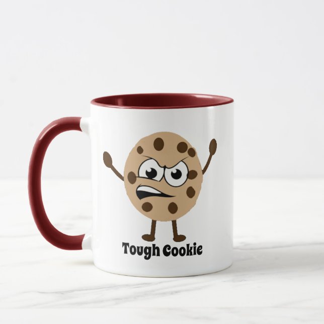 Hilarious Tough Chocolate Chip Cookie Humour Coffe Mug (Left)
