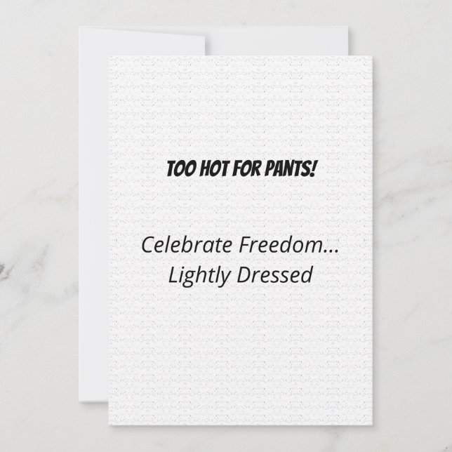 Hilarious Tropical Santa Holiday Card  (Front)