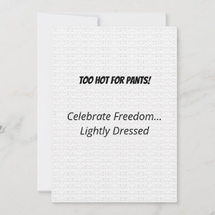 Hilarious Tropical Santa Holiday Card
