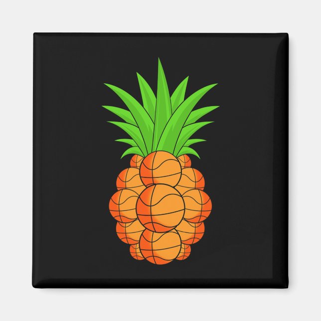 hilarious unique basketball pineapple - original g magnet (Front)