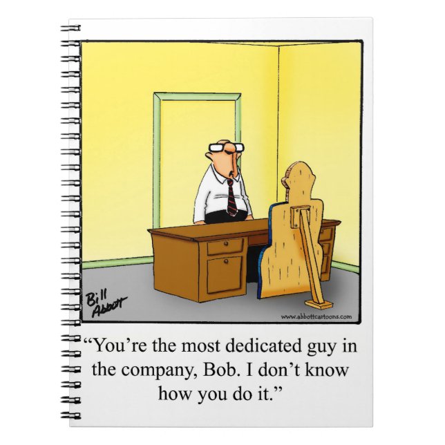 Hilarious Workplace Humour Notebooks (Front)