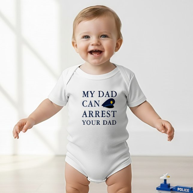 Hilariously Funny Police Officer Baby Joke Baby Bodysuit (Creator Uploaded)