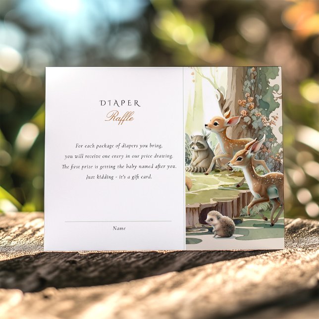 Hilarity Ensues Diaper Raffle Card for Baby Shower (Creator Uploaded)