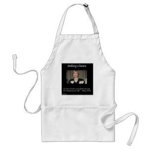 Hilary Clinton Hairstyles & Headlines Quote Standard Apron