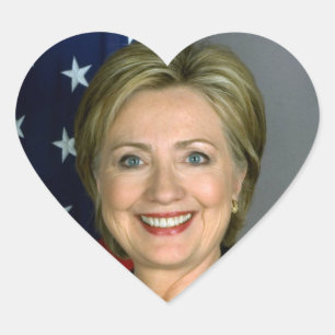 Hilary Clinton heart sticker