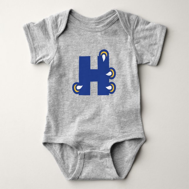Hilbert College H Baby Bodysuit (Front)