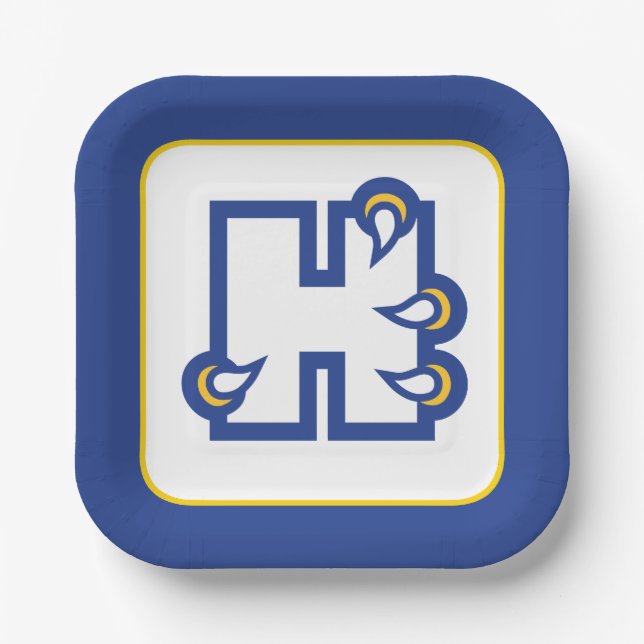 Hilbert College H Paper Plate (Front)