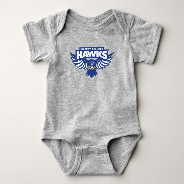 Hilbert College Hawks Baby Bodysuit (Front)
