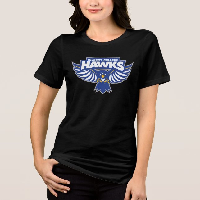 Hilbert College Hawks Tri-Blend Shirt (Front)