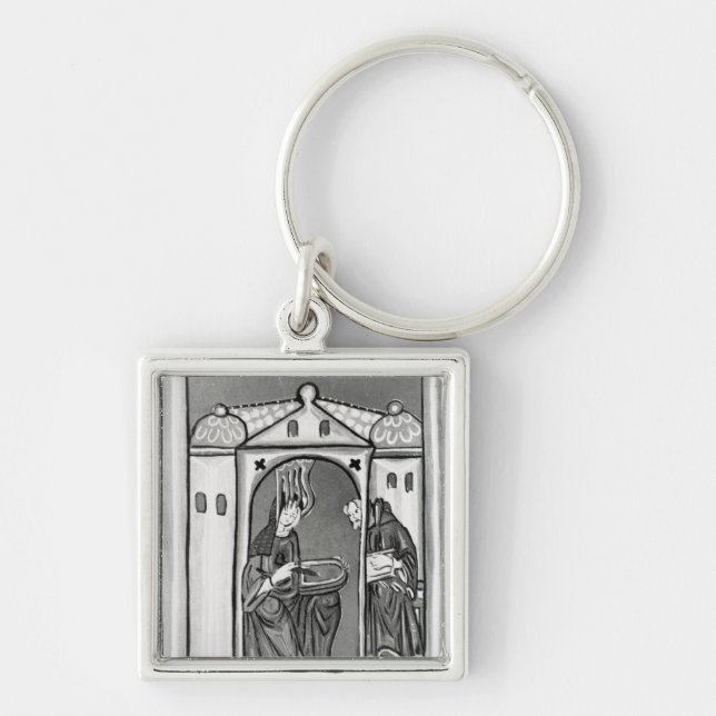 Hildegard of Bingen Key Ring (Front)