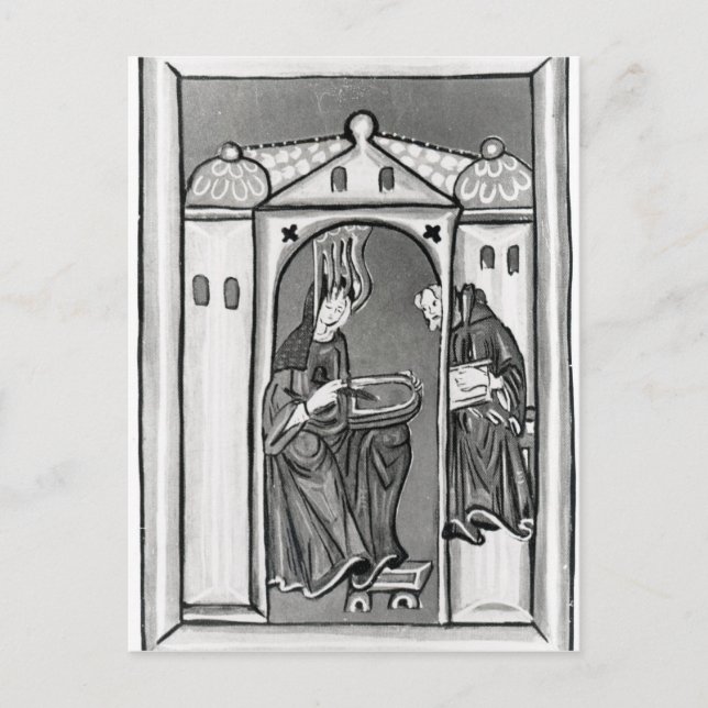 Hildegard of Bingen Postcard (Front)