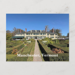 Hildene manor in Manchester VT Holiday Postcard